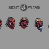 Secret Weapon Oni Mask w/Helmet Head Swap (5)