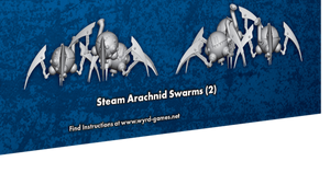 Steam Arachnid Swarms - 2 M3E Miniatures  from the Arachnophobia Box