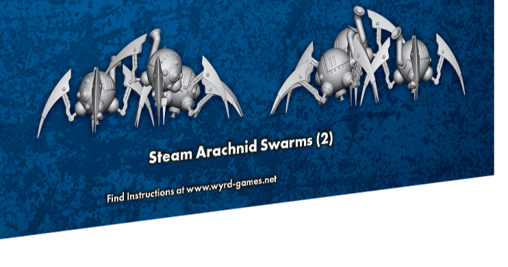 Steam Arachnid Swarms - 2 M3E Miniatures  from the Arachnophobia Box