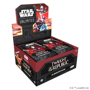 Star Wars: Unlimited – Twilight of the Republic: Full Booster Display Box (24 Booster Packs)